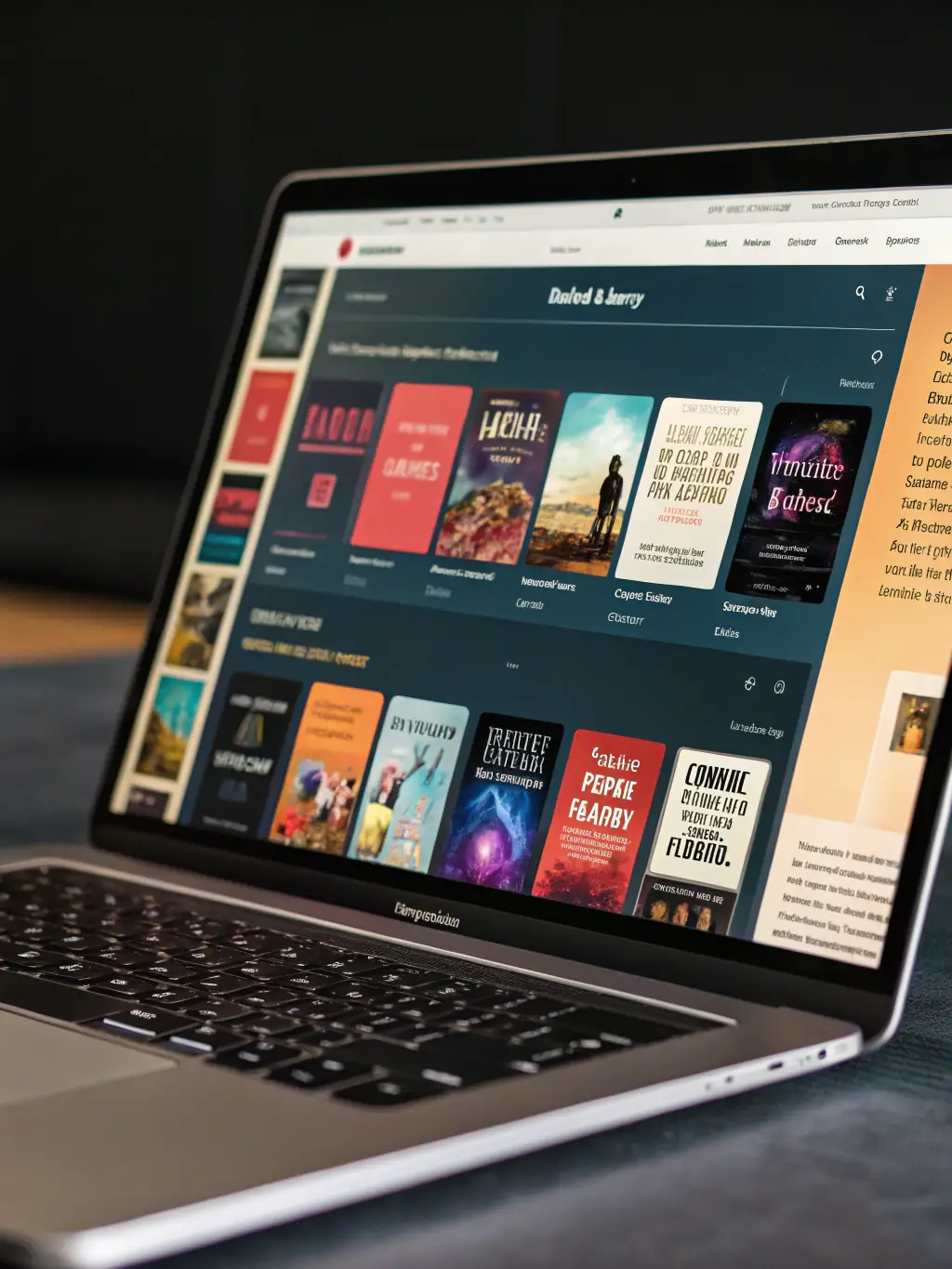 An image showcasing a vibrant digital library interface with books, music, and video content on various devices, representing ARANEA EDITIONS' multimedia cultural content.
